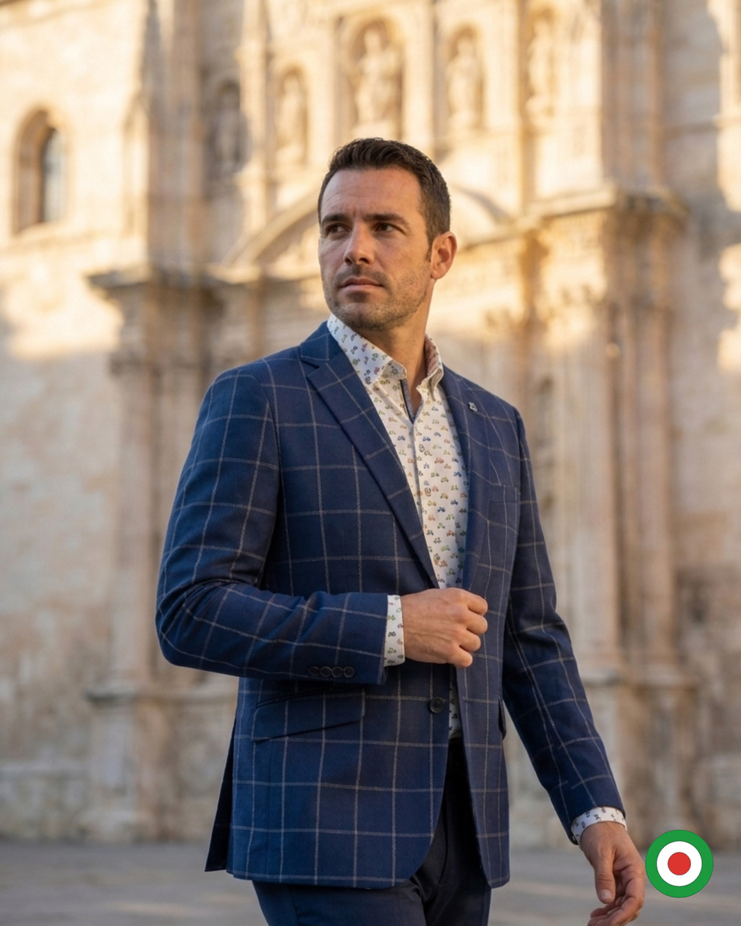 Azzurro menswear blue blazer